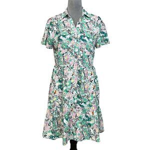 Lili Sidonio Women's Floral Mini Dress M Spring Summer Beach